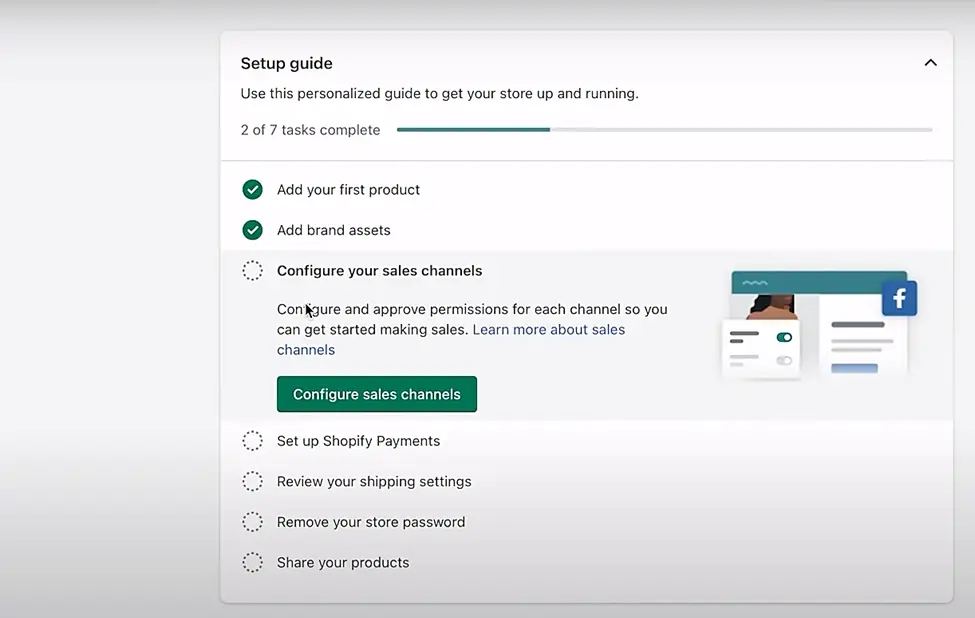 Shopify Starter Plan integraciones de venta de redes sociales.