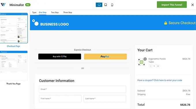 ผู้นำเข้าช่องทาง Funnel Importer
