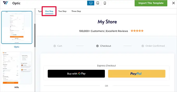 ชำระเงินขั้นตอนเดียว One-Step checkout
