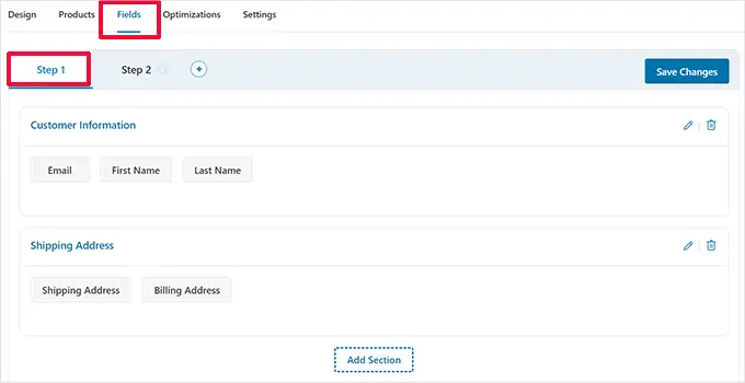 ตัวแก้ไขฟิลด์ Fields editor