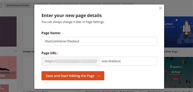 ชื่อหน้าและ URL page name and url