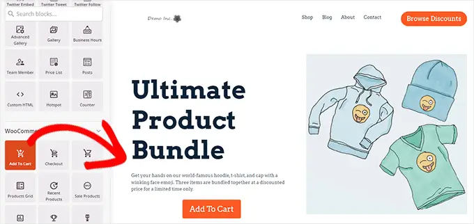 เพิ่มรายละเอียดสินค้าของคุณด้วยปุ่มหยิบใส่ตะกร้า Add your product details with add to cart button