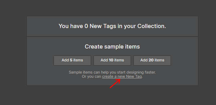 คลิกที่สร้างแท็กใหม่ - สร้างบล็อกด้วย Webflow