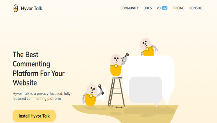 ระบบความคิดเห็น Hyvor Talk สำหรับ Webflow