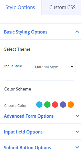 Opțiune de stil și CSS personalizat-min