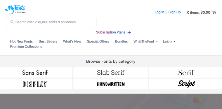 WhatTheFont von MyFonts