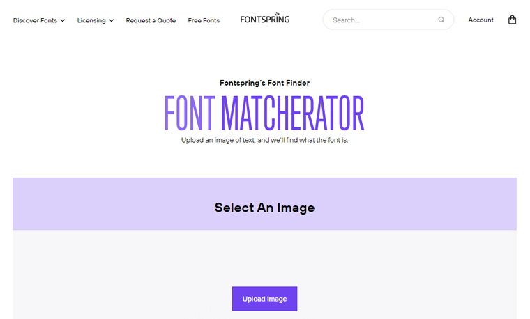 Fontspring Einfaches Tool zum Finden von Schriftarten
