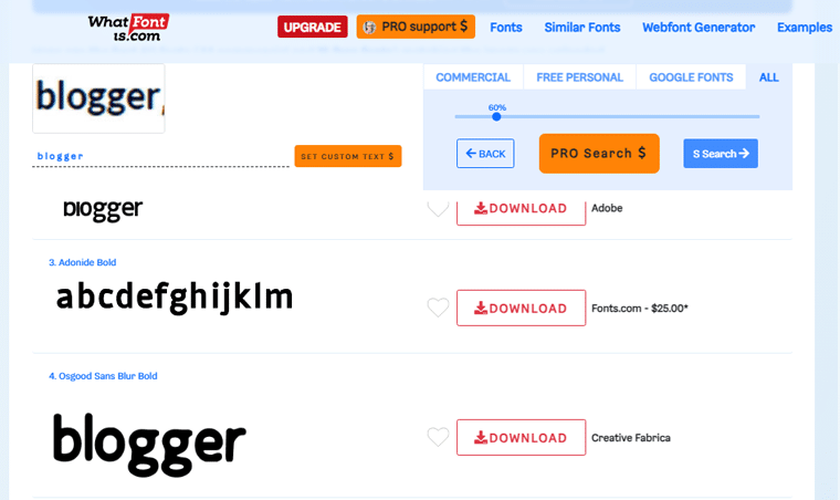 Liste der Schriftarten – Finden Sie Schriftarten auf der Website