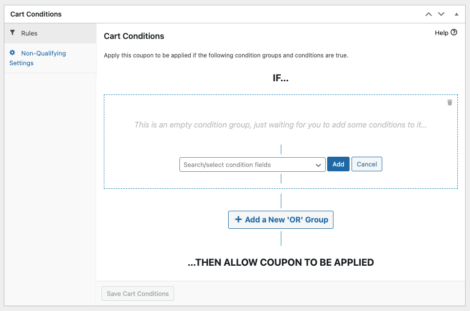 ภาพหน้าจอ-2023-04-17-at-62113-AM - คูปองขั้นสูง Step 2: Set up a cart condition