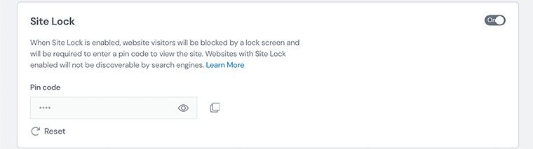 Blocarea site-ului