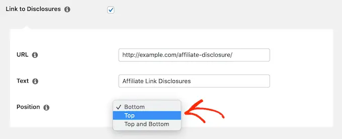 Mengubah tempat penafian afiliasi muncul di situs web WordPress Anda Changing where an affiliate disclaimer appears on your WordPress website