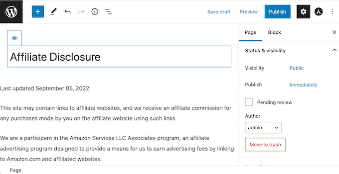 Contoh penafian afiliasi An example affiliate disclaimer