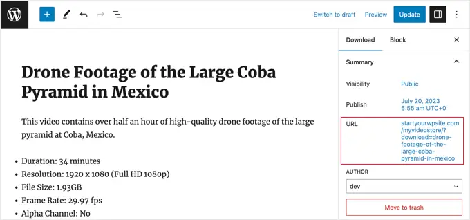 ค้นหา URL ของผลิตภัณฑ์ทางด้านซ้ายของหน้าจอ Find the Product URL on the Left of the Screen