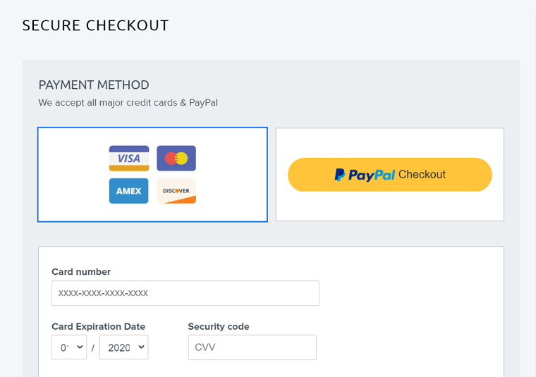 Payment Methods to Buy DreamHost Hosting