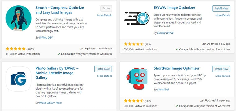Pluginuri WordPress pentru optimizarea imaginilor