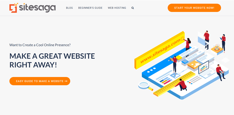 SiteSaga - Un blog despre crearea de site-uri web, constructori de site-uri web și marketing online