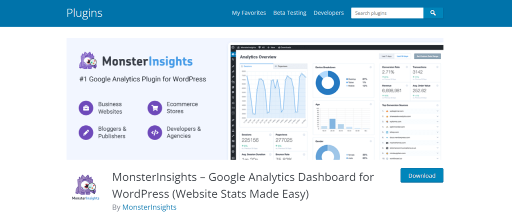 MonsterInsights WordPress SEO 插件