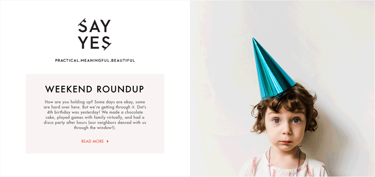 Evet Deyin Yaşam Tarzı Blogları için Yaşam Tarzı Blogları Türleri Örneği