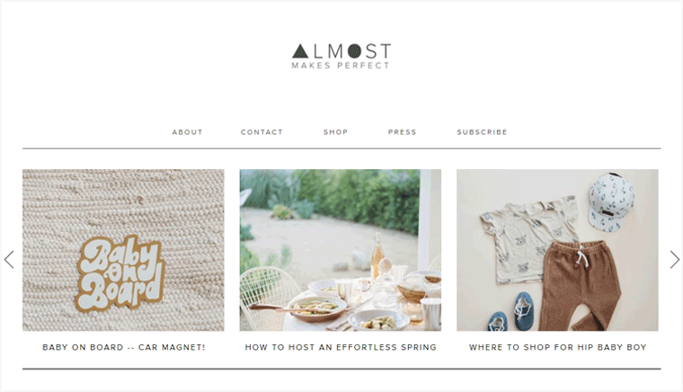 Blog Türleri Örneği için Neredeyse Mükemmel Kendin Yap blogunu yapar