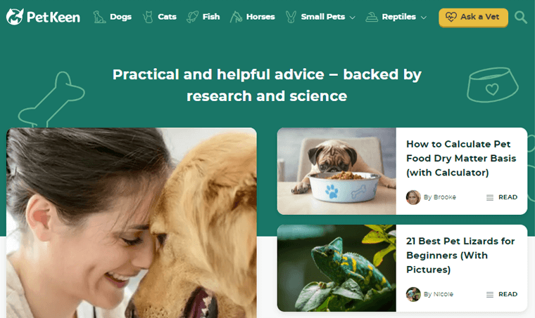 PetKeen Blogu Örnek Evcil Hayvan Blogları Türü