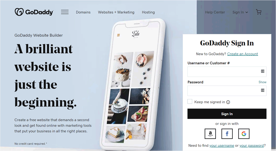 GoDaddy Website Builder