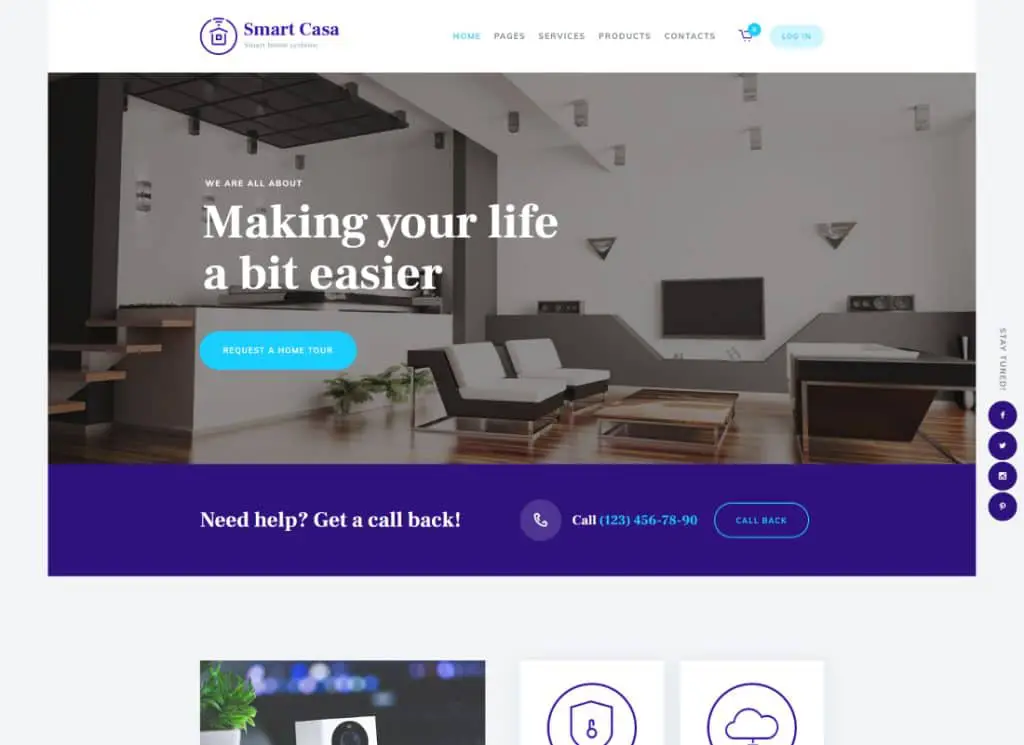 Casa Inteligente - Tema WordPress de Automação Residencial e Tecnologias