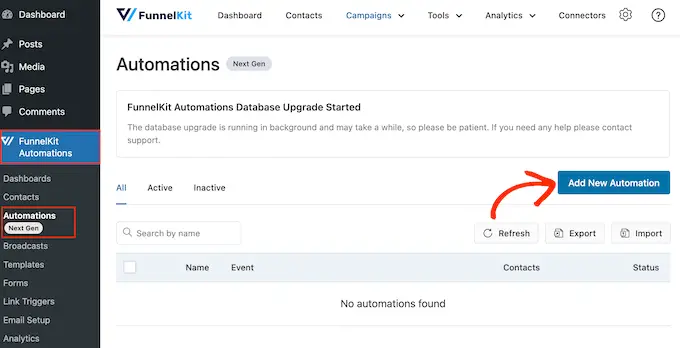 使用 FunnelKit 创建自动周年纪念电子邮件 Creating an automated anniversary email using FunnelKit