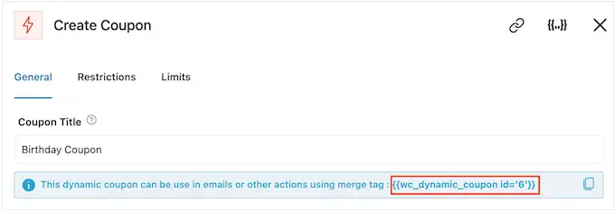 使用简码将生日优惠券添加到电子邮件中 Adding a birthday coupon to an email using shortcode