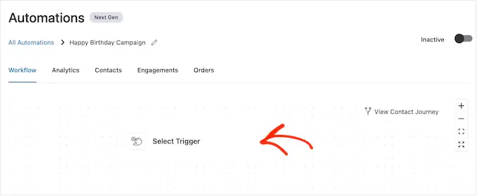 选择生日快乐活动的电子邮件触发器 Choosing an email trigger for a happy birthday campaign