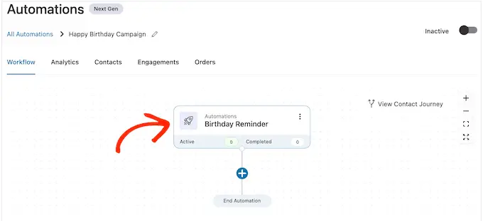 配置自动生日提醒电子邮件 Configuring the automated birthday reminder email