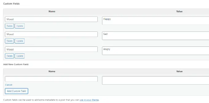 Menambahkan beberapa nilai ke bidang khusus Adding multiple values to a custom field