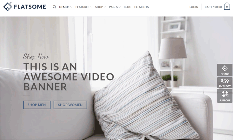Flaches WooCommerce-Theme