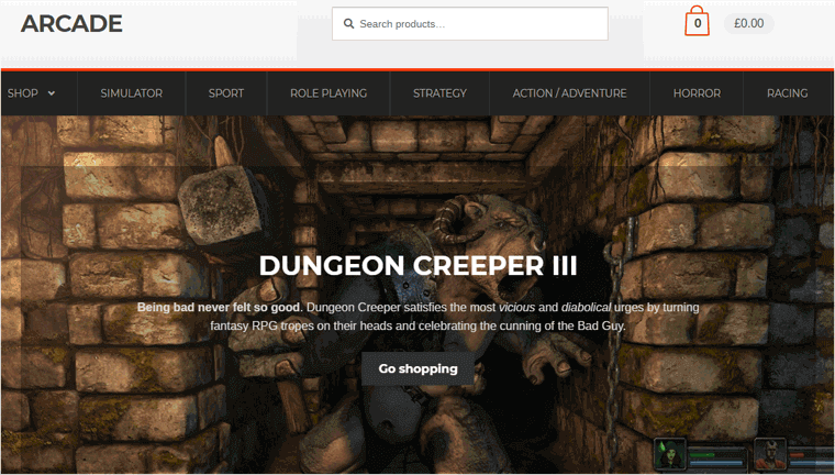 Arcade-WooCommerce-Theme
