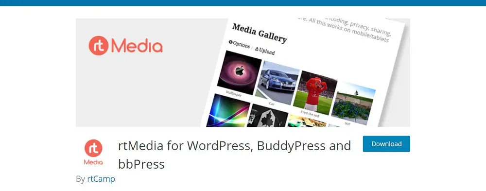 BuddyPress 插件 - rtMedia