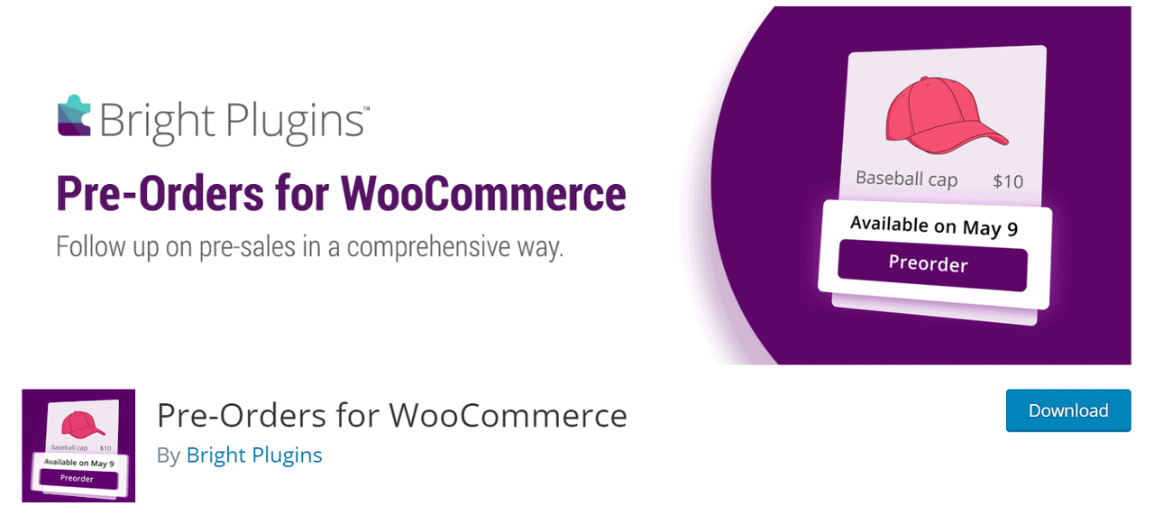 WooCommerce için Bright Eklentileri Ön Siparişleri