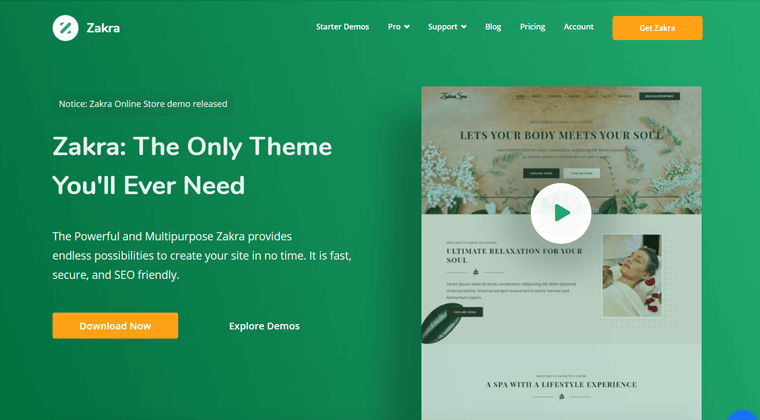 قالب ووردبريس زاكرا مجاني