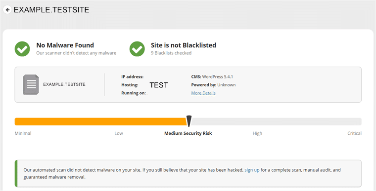 Sucuri SiteChecker Website Security Checker