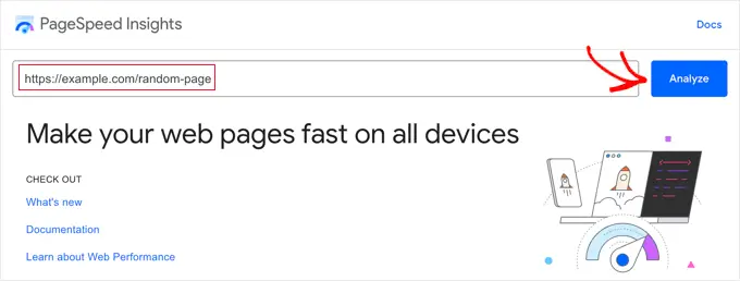 Web ページを分析してページ速度に関する洞察を得る Analyzing a Web Page for Page Speed Insights