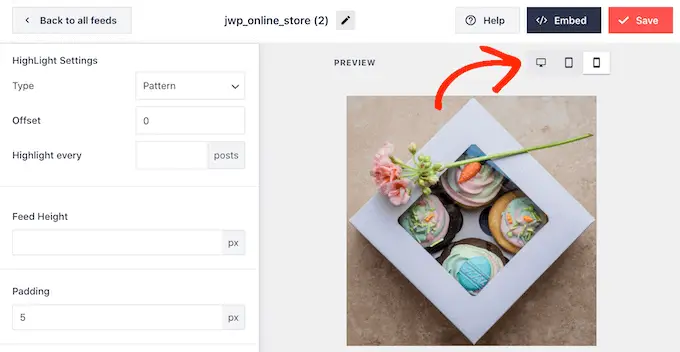 Instagram özet akışını masaüstü, mobil ve tablette önizleme Previewing an Instagram feed on desktop, mobile, and tablet
