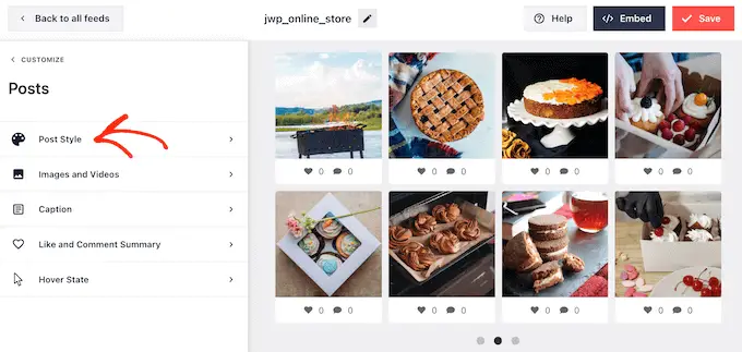 Gömülü bir Instagram fotoğraf akışını özelleştirme Customizing an embedded Instagram photo feed