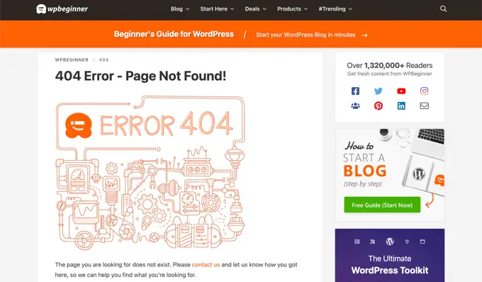 404 페이지 예 404 Page Example