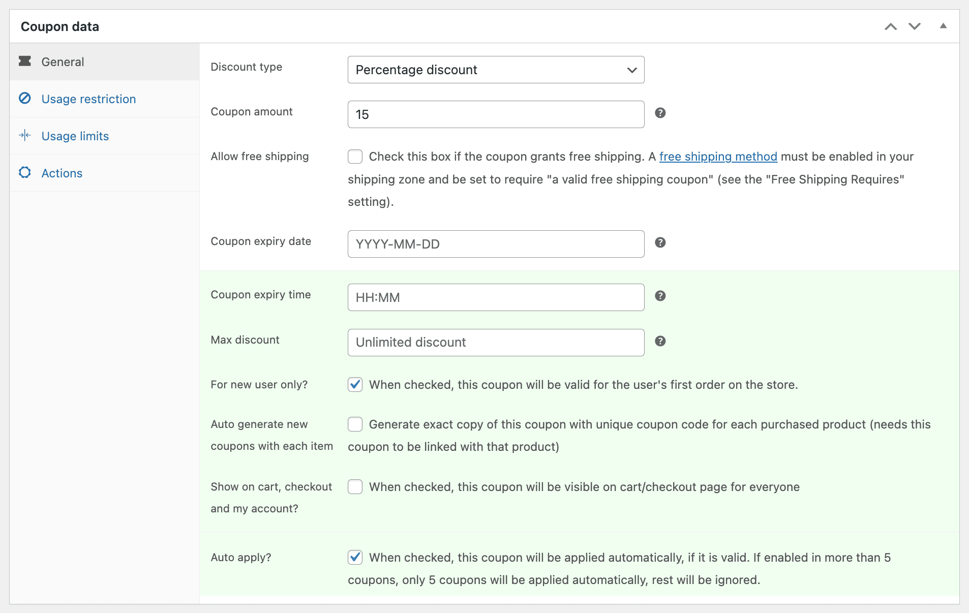 ใช้คูปองอัตโนมัติสำหรับผู้ใช้ใหม่