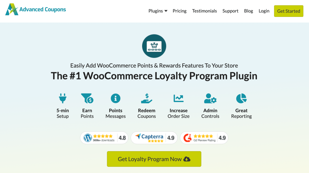Woocommerce-Treueprogramm – Erweiterte Gutscheine The WooCommerce Loyalty Program plugin