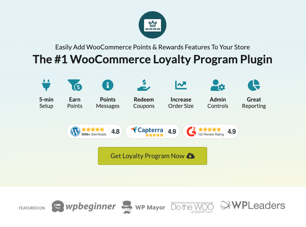 #1-rated loyalty program plugin in WooCommerce