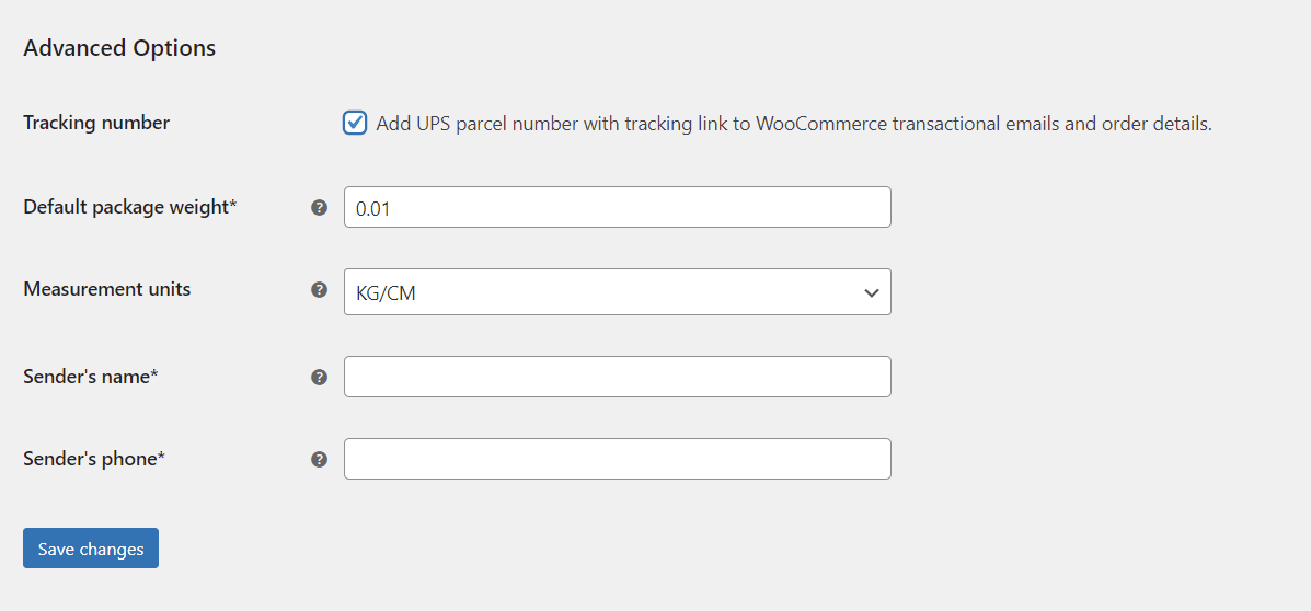 Tambahkan nomor paket UPS dengan tautan pelacakan ke email transaksi WooCommerce dan detail pesanan.