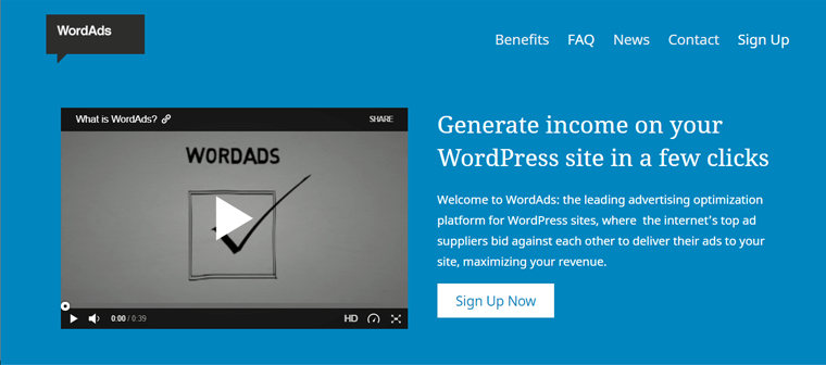 WordAds WordPress.com Reklam Programı
