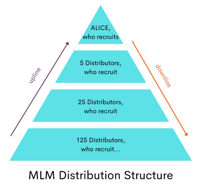 Estructura de distribución de MLM