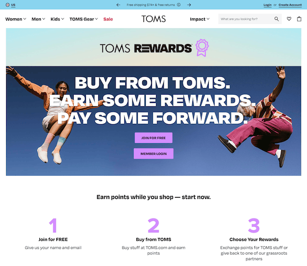 TOMS Rewards