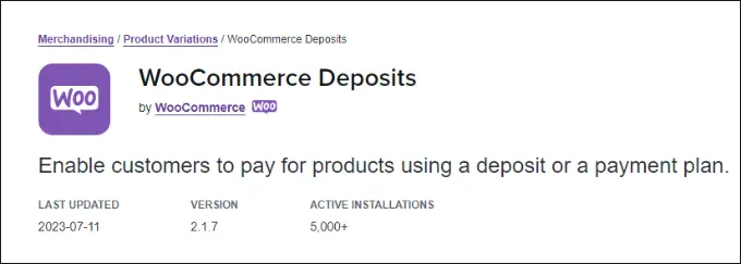 WooCommerce 예금 WooCommerce deposits