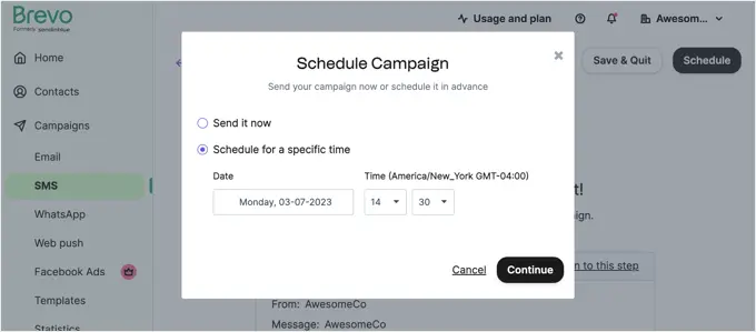 ตรวจสอบแคมเปญ SMS ของคุณก่อนส่ง Reviewing your SMS campaign before sending